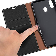 Carica l&#39;immagine nel visualizzatore di Gallery, COODIO Custodia per Samsung Galaxy A40, in Pelle Nero - Ilgrandebazar