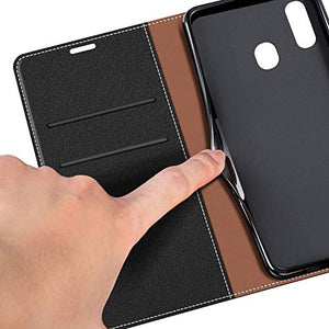 COODIO Custodia per Samsung Galaxy A40, in Pelle Nero - Ilgrandebazar