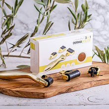 Carica l&#39;immagine nel visualizzatore di Gallery, DERMAROLLER 3 in 1 – Micro aghi da 0.5mm per Viso e Corpo – 3 Derma Roller - Ilgrandebazar