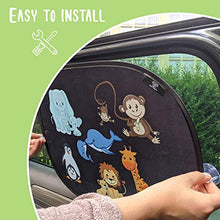 Carica l&#39;immagine nel visualizzatore di Gallery, Fluffy&#39;s World Tendine parasole Auto bambini - tendina auto -con...