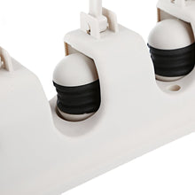 Carica l'immagine nel visualizzatore di Gallery, Coopache Mop Scopa Titolare Hanger 5 posizione con 6 ganci, White - Ilgrandebazar