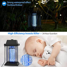 Carica l'immagine nel visualizzatore di Gallery, TMACTIME Lampada Antizanzare Elettrica, 20W 4500V UV Zanzariera Elettrica Impermeabile IPX4, per Casa, Cucina, Giardino, Interno e Esterno