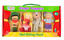Carica l&#39;immagine nel visualizzatore di Gallery, Set 4 burattini da Dito Cappuccetto Rosso multicolore - Ilgrandebazar