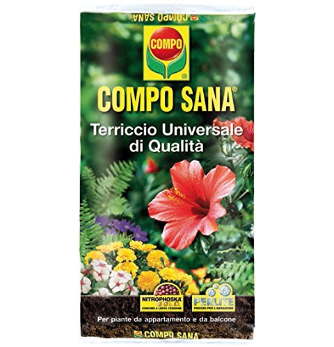 COMPO SANA TERRICCIO UNIVERSALE DI QUALITA' IN CONFEZIONE DA 10 LT - Ilgrandebazar