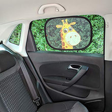 Carica l&#39;immagine nel visualizzatore di Gallery, Parasole Baby Uma per auto, parasole neonati, con giraffa, Nero e Giallo