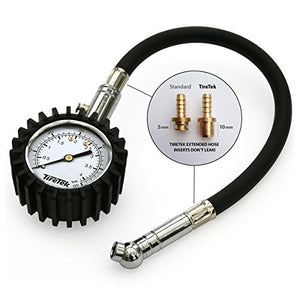 TIRETEK Flexi-Pro - Misuratore di pressione per pneumatici auto e moto,...