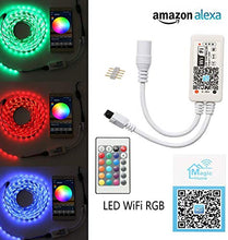 Carica l&#39;immagine nel visualizzatore di Gallery, WiFi RGB Controller per strisce luminose a LED, Wifi Rgb + Remote - Ilgrandebazar