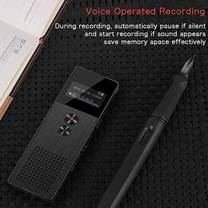 16GB Registratore vocale digitale professionale,registratore con FM e...