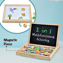Carica l&#39;immagine nel visualizzatore di Gallery, Set per attività manuale con puzzle in legno e aree di disegno, per... - Ilgrandebazar