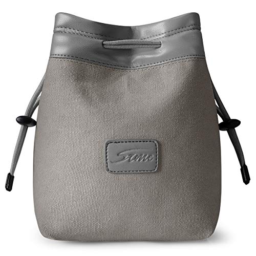 S-ZONE Borsa per Fotocamera Morbida Inserto DSLR Large, Grigio chiaro