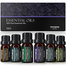 Carica l&#39;immagine nel visualizzatore di Gallery, VicTsing Oli Essenziali, 6 * 10ml Set di Essenziali Puri 100% per Marrone