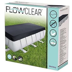 Bestway 58232 Telo di Copertura per Piscina Fuori Terra Rettangolare da 404 x 201 x 100 cm e 412 x 201 x 122 cm
