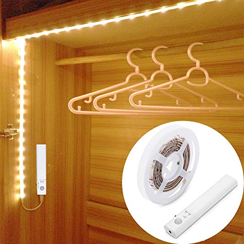 1.5M 45LED Luce LED da guardaroba con sensore di movimento, OriFiil 150cm - Ilgrandebazar