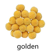 Carica l&#39;immagine nel visualizzatore di Gallery, INVISIKAYAK Craspedia Globosa Materiale Fiore Immortal Eternal 40pcs, Dorato - Ilgrandebazar