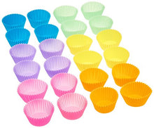 Carica l'immagine nel visualizzatore di Gallery, AmazonBasics - Pirottini da forno riutilizzabili, in Confezione 24 - Ilgrandebazar