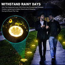 Carica l&#39;immagine nel visualizzatore di Gallery, LED Luce Solari Giardino Esterno,MUZEY 4 Pezzi 8Led Lampada Solare da...