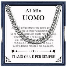 Carica l&#39;immagine nel visualizzatore di Gallery, Merclix Regali Per Lui Natale Collana Uomo Idea Regalo Fidanzato Compleanno Amore Regalo Per Lui Regalo Marito Idee Regalo Uomo Compleanno Regalo Anniversario Per Lui Regalo Anniversario Matrimonio