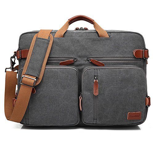 CoolBELL Borsa Multi-Funzione, Convertibile, da 17,3 Pollici, Grigio Scuro