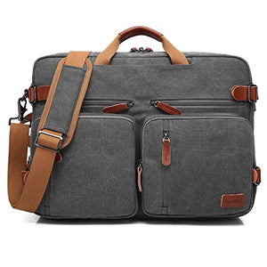 CoolBELL Borsa Multi-Funzione, Convertibile, da 17,3 Pollici, Grigio Scuro