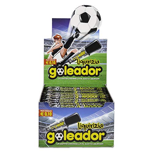 Goleador Liquirizia, la Doppia Caramella Gommosa, Box da 200 Pezzi, Gusto...