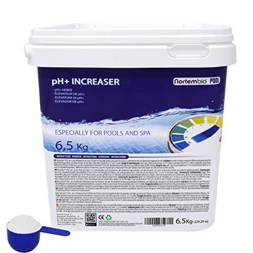 Nortembio Pool PH+ Plus 6,5 kg, Elevatore Naturale di PH per Piscina e 6.5 kg