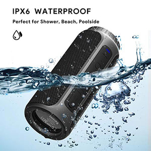 Zamkol Cassa Bluetooth 5.0, 30W HD Stereo Altoparlante Portatile con Nero - Ilgrandebazar