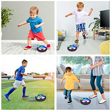 Carica l&#39;immagine nel visualizzatore di Gallery, Baztoy Pallone Calcio Fluttuante, Giocattoli Bambini Palla Ricaricabile da Casa con Luci LED Hover Soccer Ball Interno Compleanno Natale Regali per Ragazzi Ragazze Giochi Bimbi 3 4 5 6 7 8 9 10 Anni