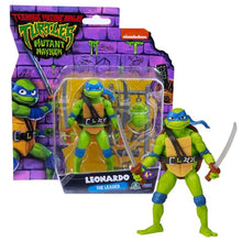 Carica l'immagine nel visualizzatore di Gallery, GIOCHI PREZIOSI - TARTARUGHE NINJA 2023 CAOS MUTANTE–LEONARDO IN VERSIONE ACTION FIGURE ARTICOLATA–DIMENSIONE 12CM–DETTAGLIATA E CON REALATIVA ARMA DA COMBATTIMENTO–PER BAMBINI A PARTIRE DAI 4 ANNI