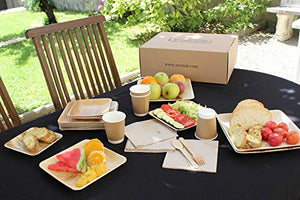 econuk - Set Completo di Piatti Bicchieri Posate e Tovaglioli Combo 15 - Ilgrandebazar