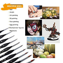Carica l&#39;immagine nel visualizzatore di Gallery, Pennelli Acquerello,Set Pittura Per Acquerello Olio e Nail Art,10...