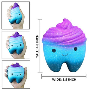 Yetech 4 Pezzi Squishy Galaxy Kawaii Cervo Unicorno Tooth Panda Squishies... - Ilgrandebazar