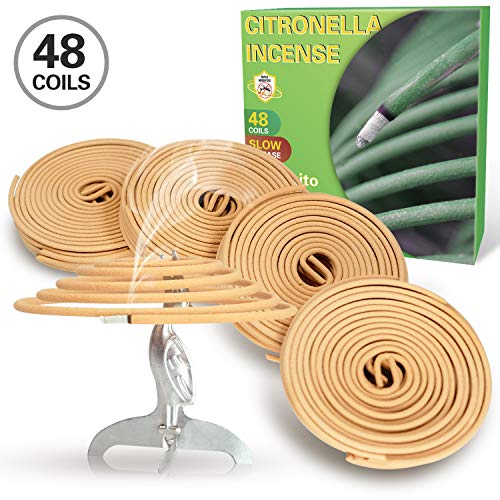 SCENTORINI Spirali Anti-zanzara alla Citronella Ideale 48 spirali citronella