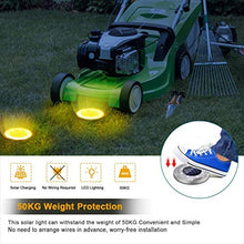 Carica l&#39;immagine nel visualizzatore di Gallery, LED Luce Solari Giardino Esterno,MUZEY 4 Pezzi 8Led Lampada Solare da...