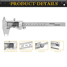 Carica l'immagine nel visualizzatore di Gallery, Calibro Digitale - JUNING Caliper metrico da 150mm elettronico in acciaio A