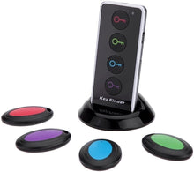 Carica l'immagine nel visualizzatore di Gallery, Cerca Chiavi Key Finder Localizzatore Oggetto portafoglio Locatore Pet animale inseguitore LED Controllo Remoto 1 telecomando trasmettitore e 4 ricevitori
