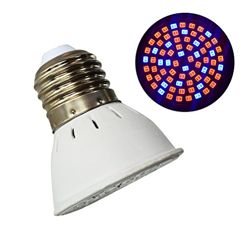 LEDMOMO Lampadina LED Grow, E27 6W 72 LEDs per piante da interno... - Ilgrandebazar
