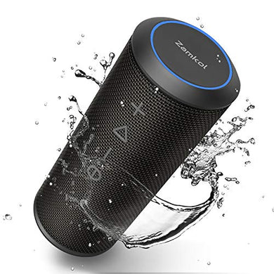 Zamkol 24W Cassa Altoparlante Bluetooth, IPX6 Portatile Wireless Speaker Nero - Ilgrandebazar