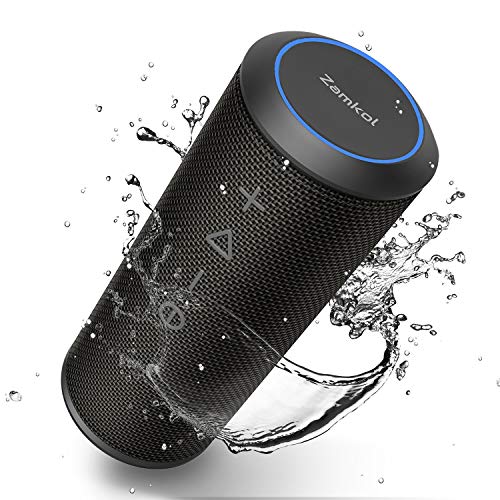 Zamkol 24W Cassa Altoparlante Bluetooth, IPX6 Portatile Wireless Speaker Nero - Ilgrandebazar