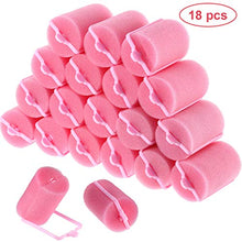 Carica l&#39;immagine nel visualizzatore di Gallery, 18 Pezzi Spugna Capelli Bigodini 40 mm Schiuma Morbida Styling... - Ilgrandebazar