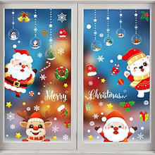 Carica l&#39;immagine nel visualizzatore di Gallery, Vetrofanie Natalizie 159 PZ, YOXISA Adesivi Natalizi per Finestre Riutilizzabili, Stickers Natalizi Rimovibile Statici in PVC, Vetrofanie Natale Contiene Fiocco di Neve, Natalizia Alci, Babbo Natale