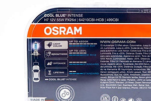 64210CBI-HCB COPPIA LAMPADE OSRAM COOL BLUE INTENSE H7, FARI ALOGENI PER...