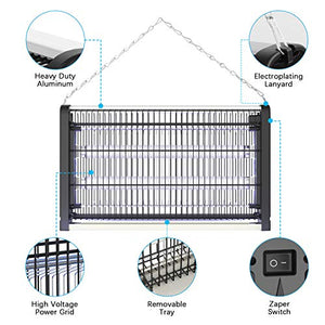 JBHOO Lampada Anti Zanzara 20W Zanzariera Elettrica con Luce UV Attirare,...