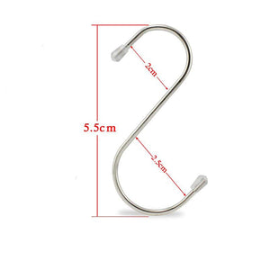KEESIN S a forma di metallo rivestito con gancio in acciaio INOX Piccolo - Ilgrandebazar