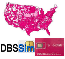 Carica l&#39;immagine nel visualizzatore di Gallery, DBS - SIM riutilizzabile per USA, chiamate illimitate, messaggi e 4G 5 Days