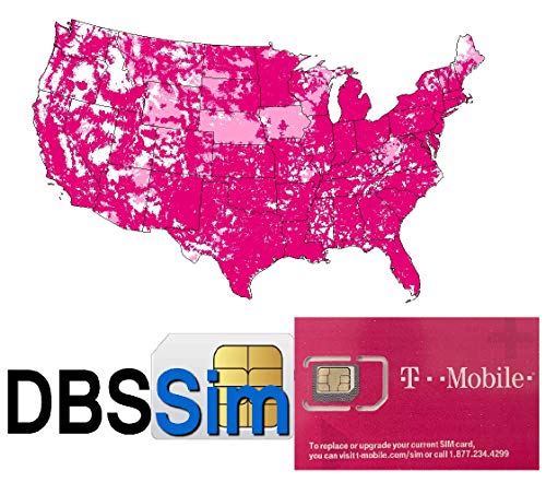 DBS - SIM riutilizzabile per USA, chiamate illimitate, messaggi e 4G 5 Days