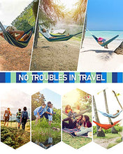 Carica l&#39;immagine nel visualizzatore di Gallery, deepee Amaca da Giardino Esterno in Cotone con Cuscino Blu, 220 x 80 220×80cm