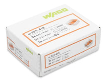 Carica l&#39;immagine nel visualizzatore di Gallery, Wago 221-413 -Morsettiere elettriche, Pacco da 50 pezzi, 3 Fach 0,2 - 4 Mm² - Ilgrandebazar