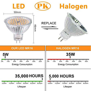 Faretti LED GU5.3 MR16 5W(Alogene 35W), Luce 5W LED, Bianco Fredda - Ilgrandebazar