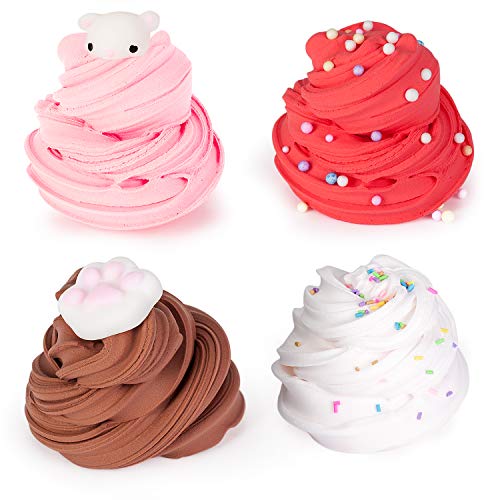 Joyjoz Fluffy Slime Kit, Grandi Quantità 4 Pacchi Kit di Morbido di... - Ilgrandebazar