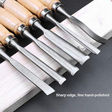 Carica l&#39;immagine nel visualizzatore di Gallery, TIMESETL 12 scalpelli per Legno + 2 Lime + 4 Pezzi di Olio Pietra,... - Ilgrandebazar